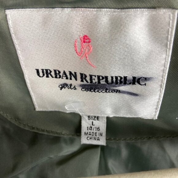 NEW Nordstrom Urban Republic Anorak Jacket Green Girls Size Large 14 / 16 Coat - Picture 9 of 12